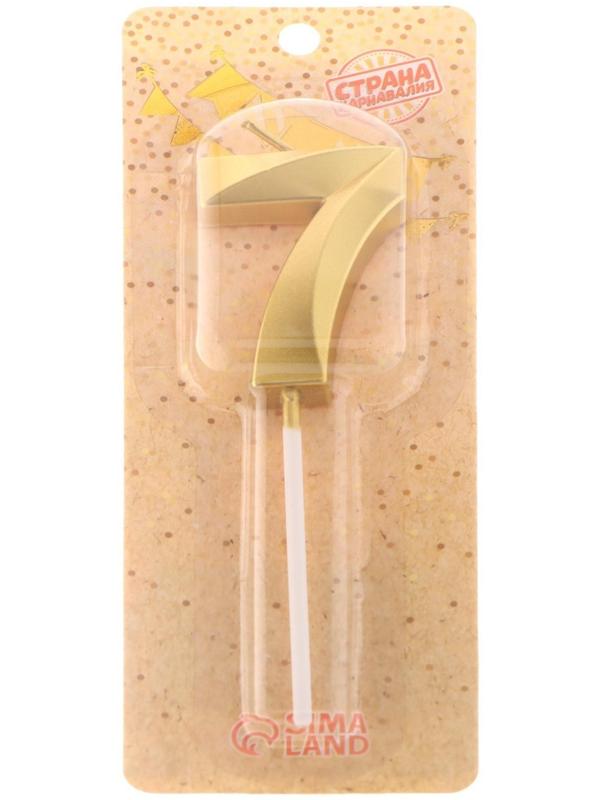 Свеча в торт на шпажке «‎Грань», цифра 