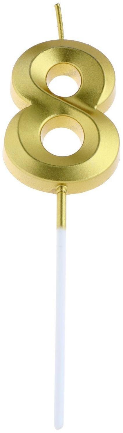 Свеча в торт на шпажке «‎Грань», цифра 