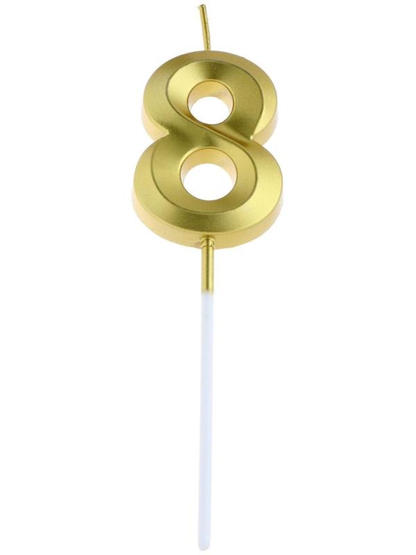 Свеча в торт на шпажке «‎Грань», цифра 