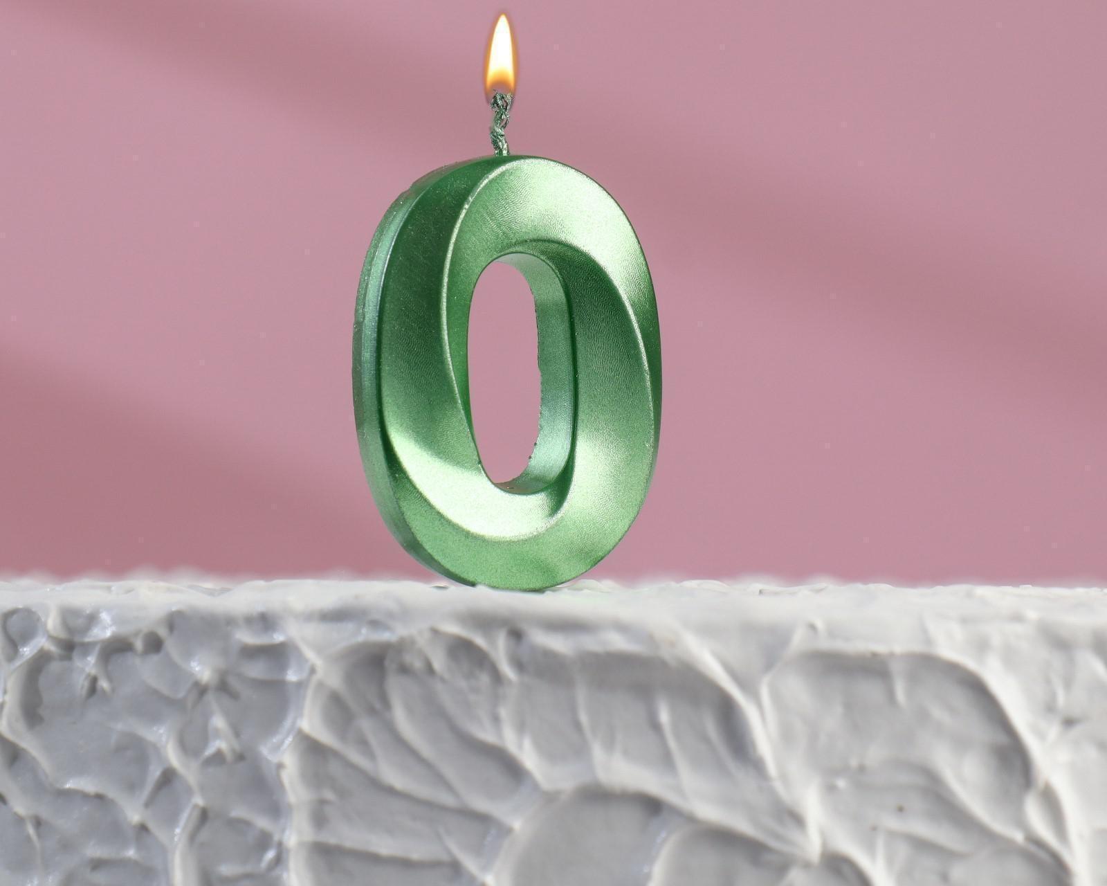 Свеча в торт на шпажке «‎Грань», цифра 