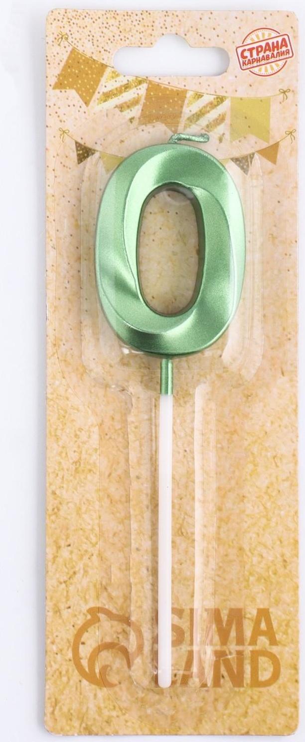 Свеча в торт на шпажке «‎Грань», цифра 