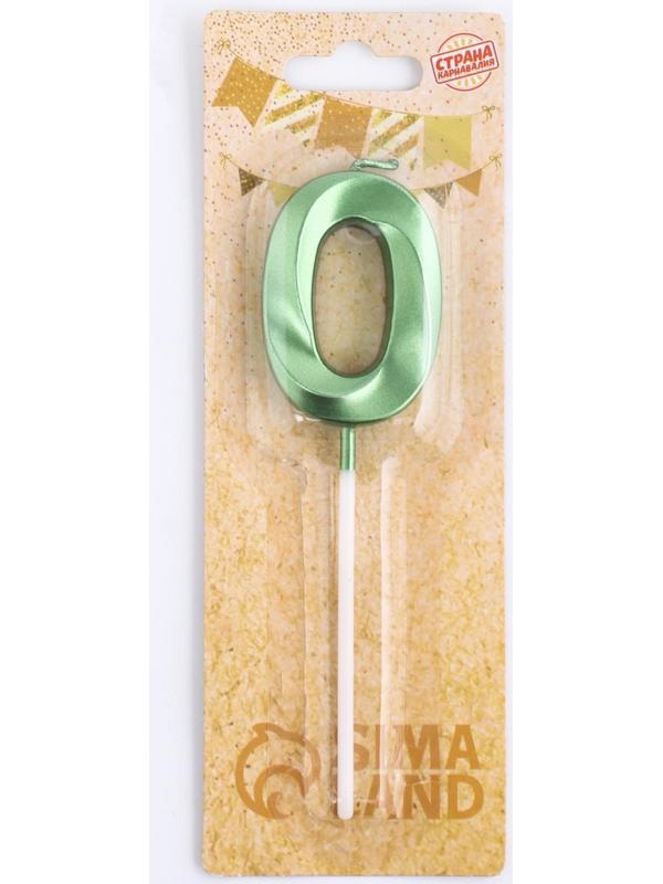 Свеча в торт на шпажке «‎Грань», цифра 