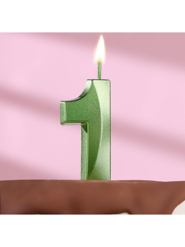 Свеча в торт на шпажке «‎Грань», цифра 