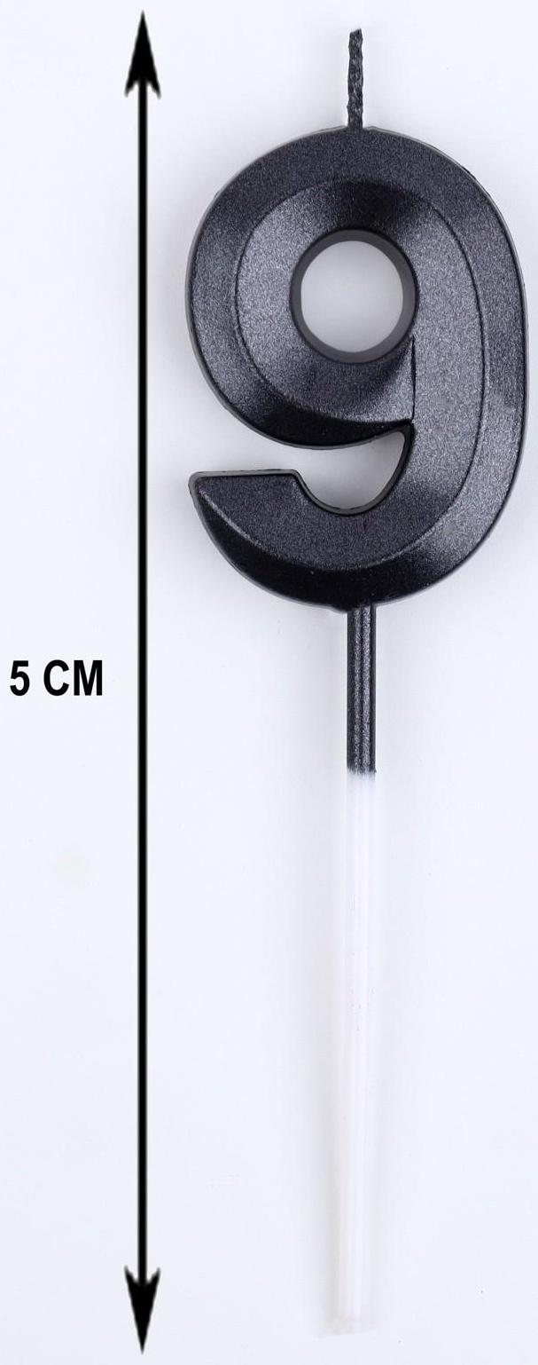 Свеча в торт на шпажке «‎Грань», цифра 