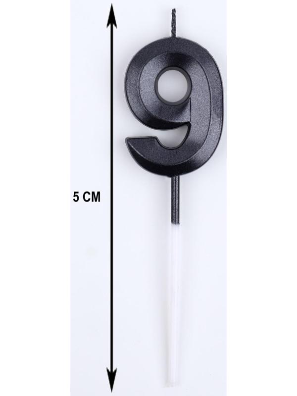 Свеча в торт на шпажке «‎Грань», цифра 