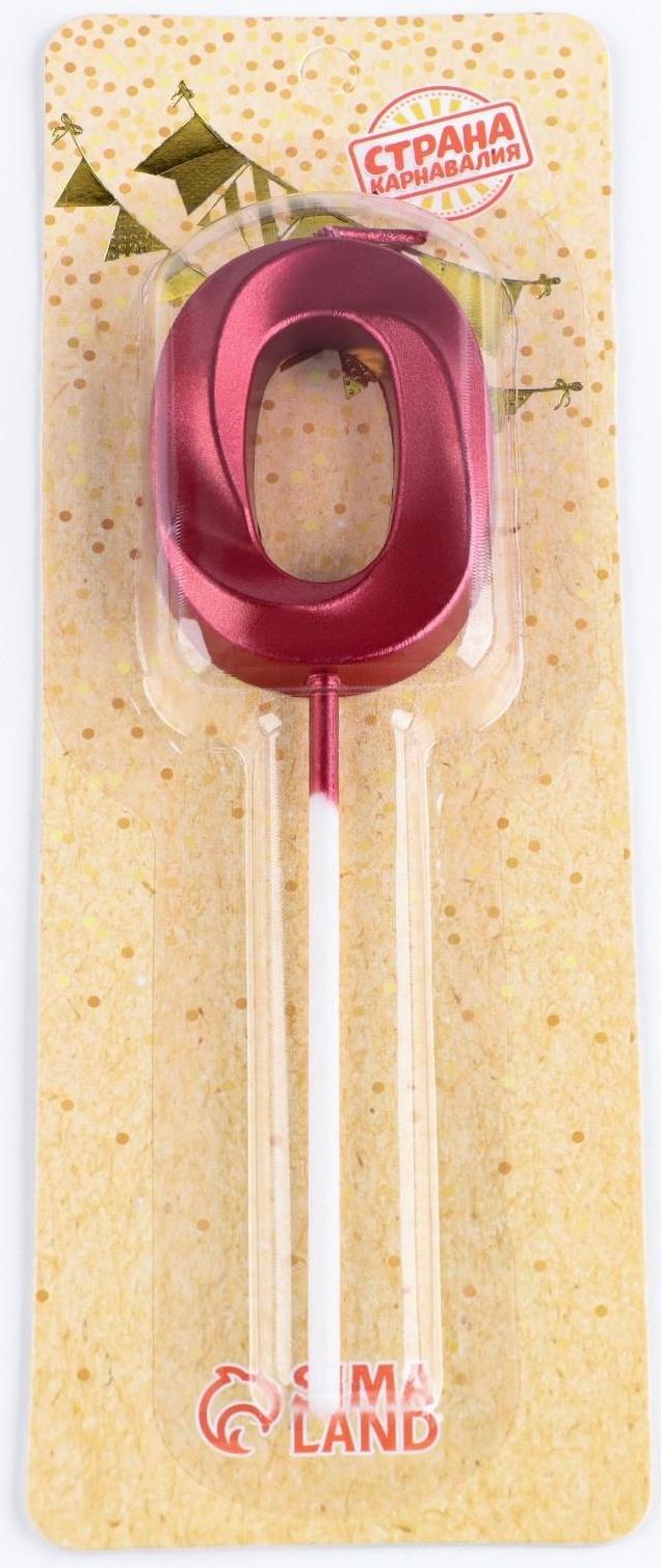 Свеча в торт на шпажке «‎Грань», цифра 