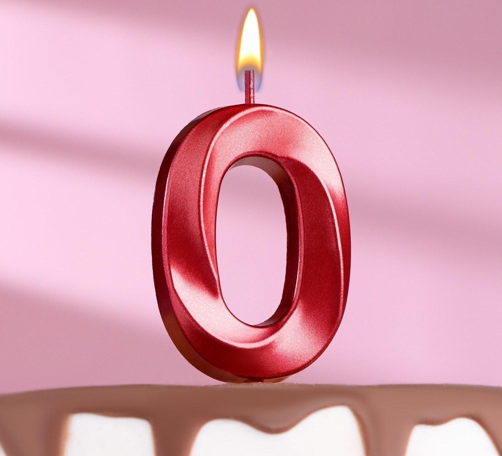 Свеча в торт на шпажке «‎Грань», цифра 