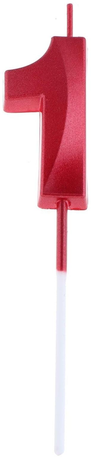 Свеча в торт на шпажке «‎Грань», цифра 