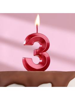 Свеча в торт на шпажке «‎Грань», цифра 