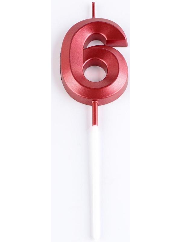 Свеча в торт на шпажке «‎Грань», цифра 
