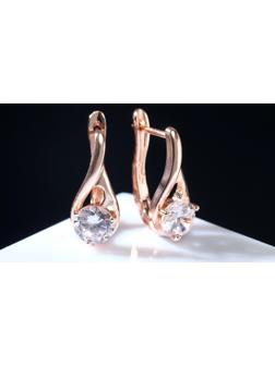 Серьги со стразами 