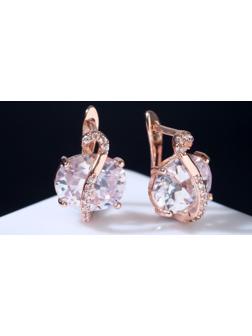 Серьги со стразами 