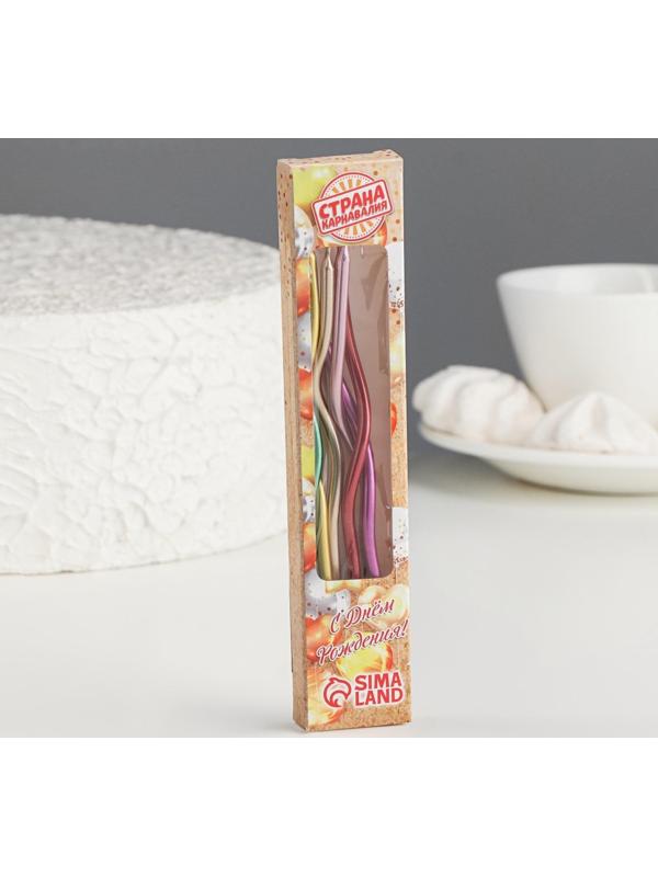 Свечи для торта  витые 