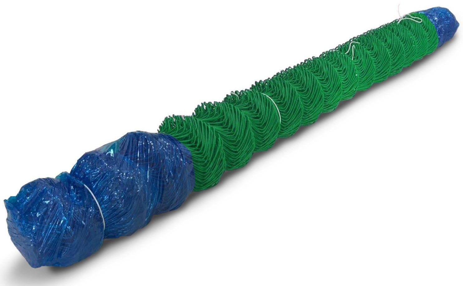 Сетка-рабица ячейка 50х50мм, толщина 2,6мм, с полимерным покрытием, зелёная (рулон 1,5х10м)