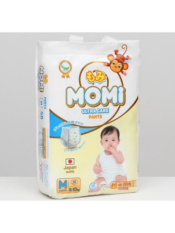 Подгузники-трусики MOMI Ultra Care, M (6-10 кг), 58 шт