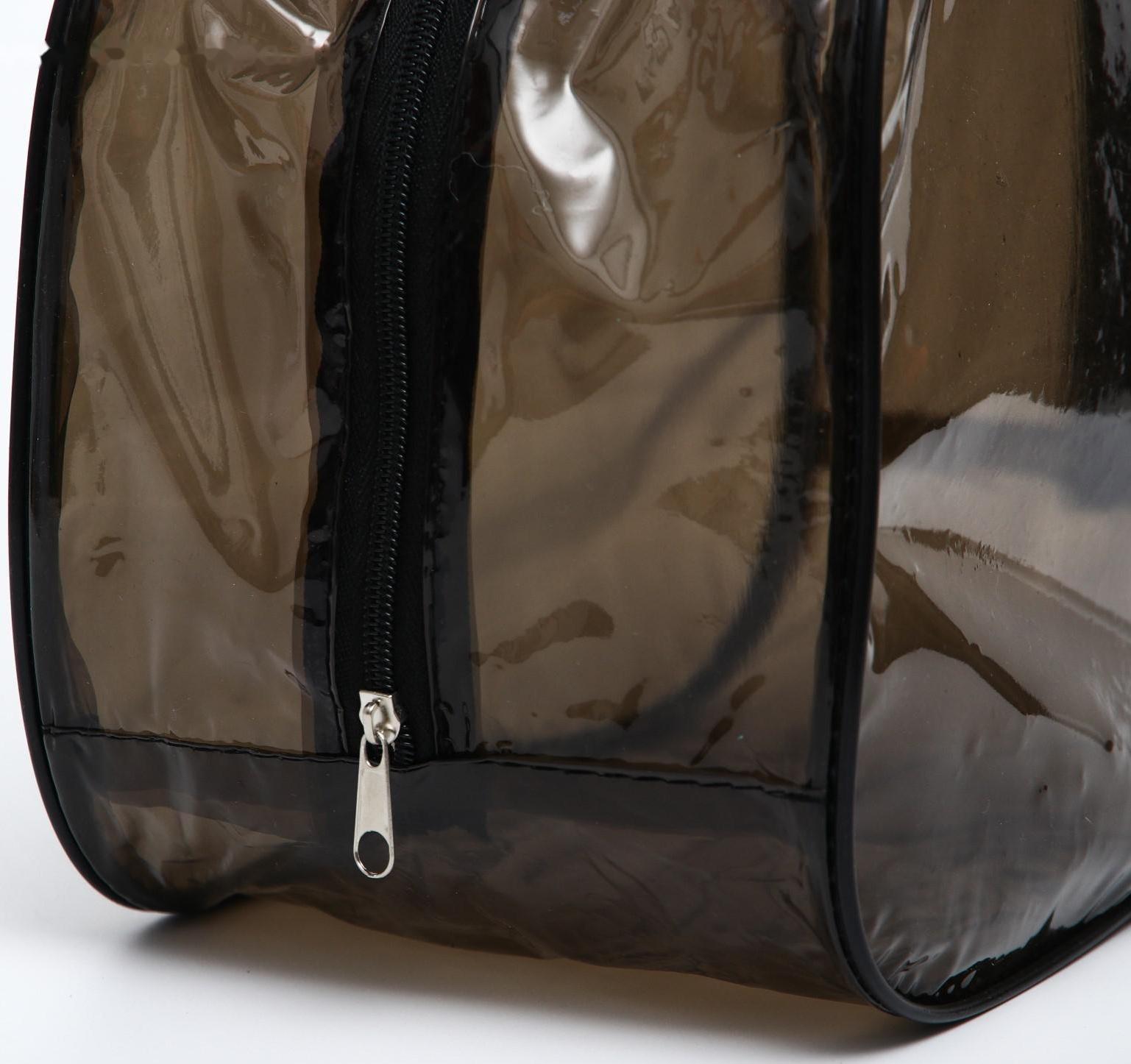 Набор сумок в роддом, 3 шт., цветной ПВХ, цвет черный