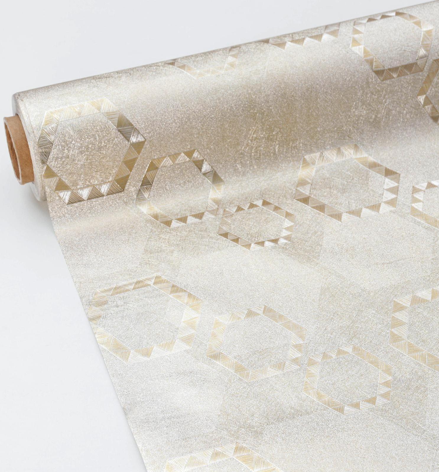 Клеёнка столовая на тканевой основе «Соты», ширина 137 см, рулон 20 м