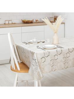 Клеёнка столовая на тканевой основе «Соты», ширина 137 см, рулон 20 м