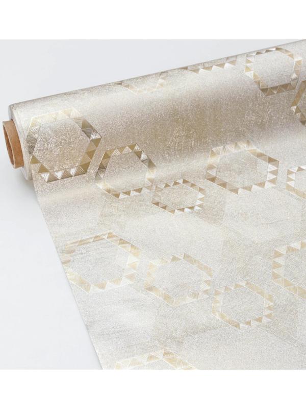 Клеёнка столовая на тканевой основе «Соты», ширина 137 см, рулон 20 м