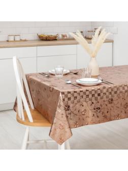 Клеёнка столовая на тканевой основе «Вьюнк», ширина 137 см, рулон 20 м