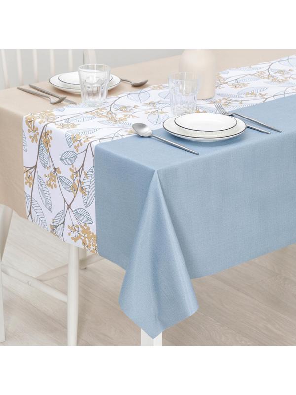 Клеёнка столовая на тканевой основе «Рамен», ширина 137 см, рулон 20 м