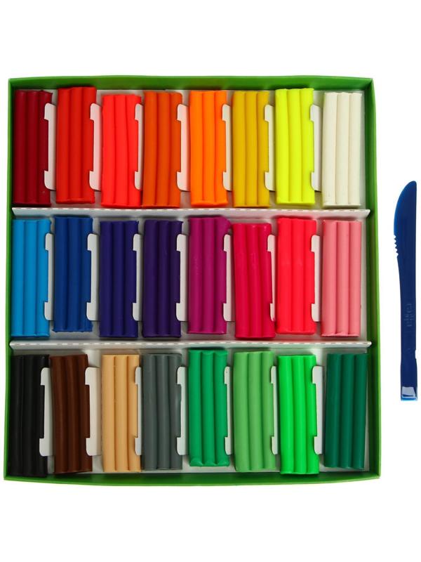 Пластилин мягкий (восковой), 24 цветов, 360 г, Гамма 