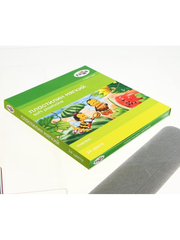 Пластилин мягкий (восковой), 24 цветов, 360 г, Гамма 