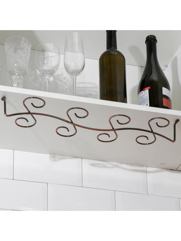 Сушилка для бокалов на 8 предметов Доляна, 5,5×46×14 см