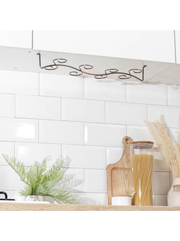 Сушилка для бокалов на 8 предметов Доляна, 5,5×46×14 см