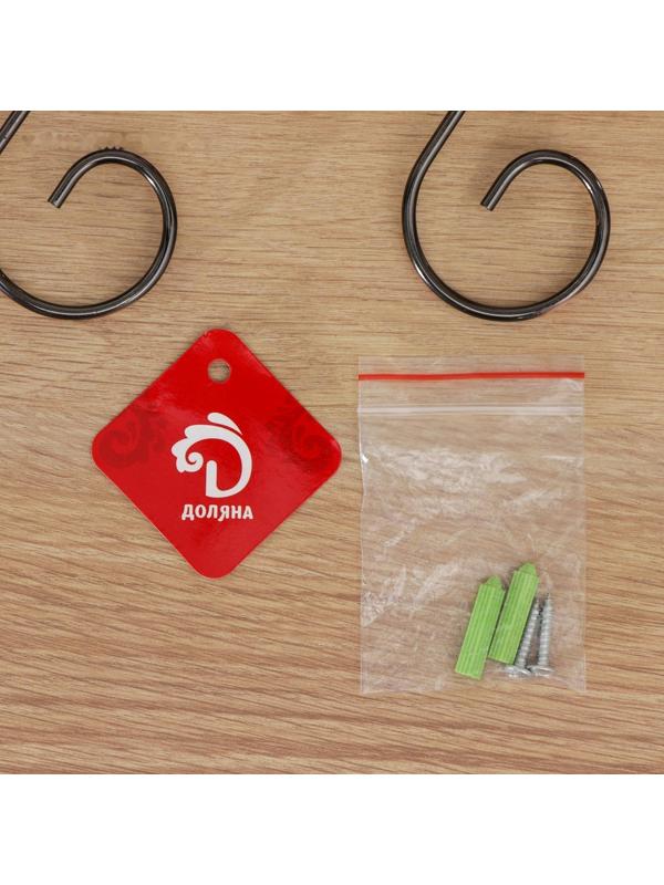 Сушилка для бокалов на 8 предметов Доляна, 5,5×46×14 см