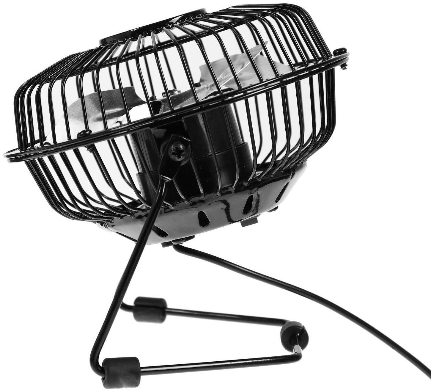 Вентилятор Centek CT-5040 Black, настольный, 2.5 Вт, 14 см, чёрный