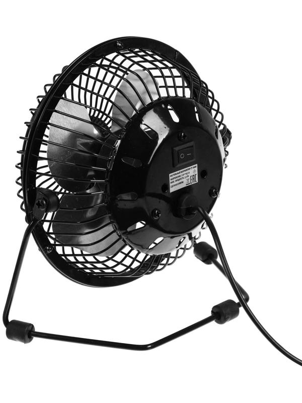 Вентилятор Centek CT-5040 Black, настольный, 2.5 Вт, 14 см, чёрный