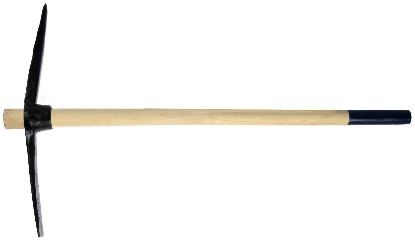Кирка ТУНДРА, кованая, деревянная рукоятка 900 мм, 2000 г