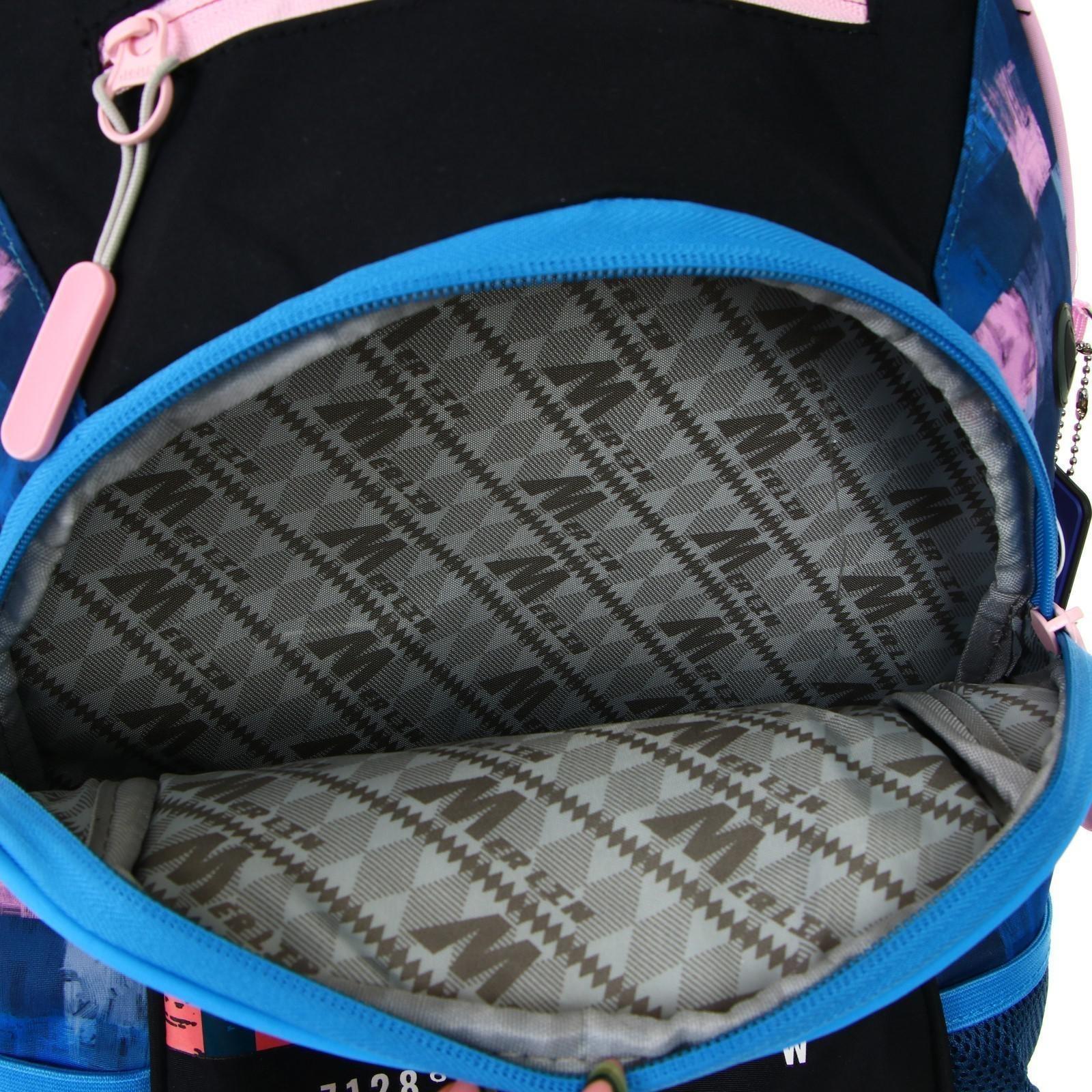 Рюкзак молодежный 43 х 29 х 15 см, эргономичная спинка, Merlin GL2020, NYC, чёрный/синий/розовый 21-GL2020-2