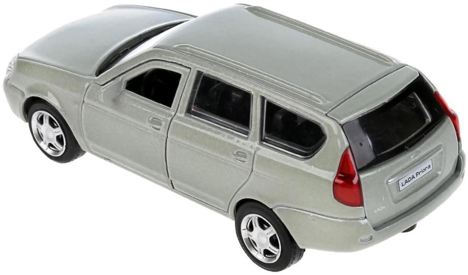 Машина металлическая LADA Priora, 12 см, открываются двери и багажник, инерция, цвет бежевый
