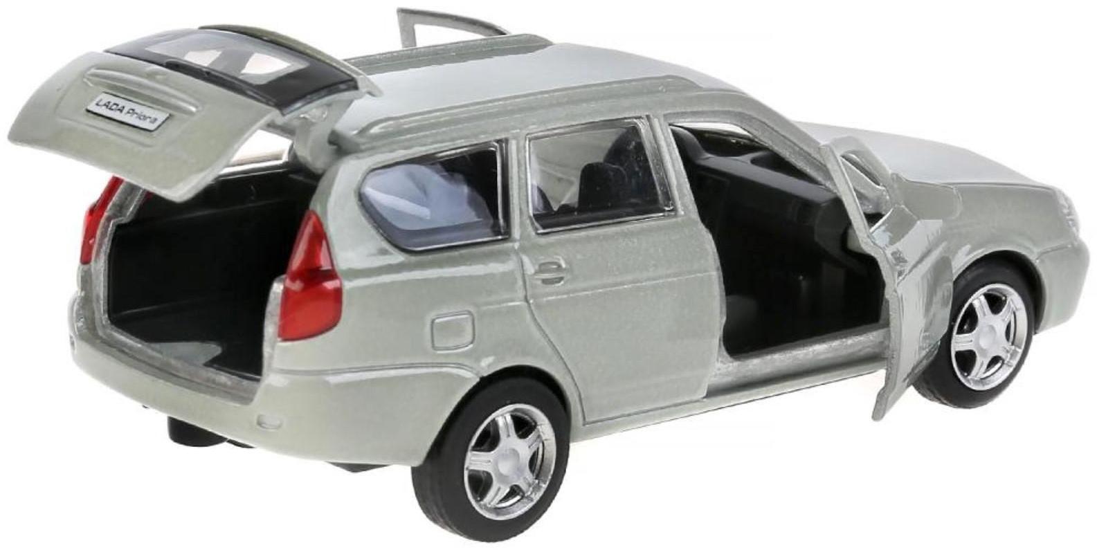 Машина металлическая LADA Priora, 12 см, открываются двери и багажник, инерция, цвет бежевый