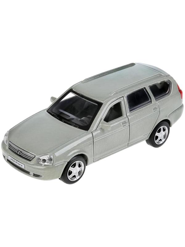 Машина металлическая LADA Priora, 12 см, открываются двери и багажник, инерция, цвет бежевый