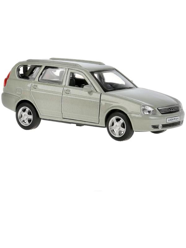 Машина металлическая LADA Priora, 12 см, открываются двери и багажник, инерция, цвет бежевый