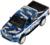 Машина металлическая Toyota Hilux, 12 см, световые и звуковые эффекты, двери, цвет синий камуфляж