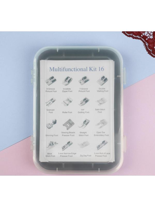 Набор лапок для швейной машины, 16 шт