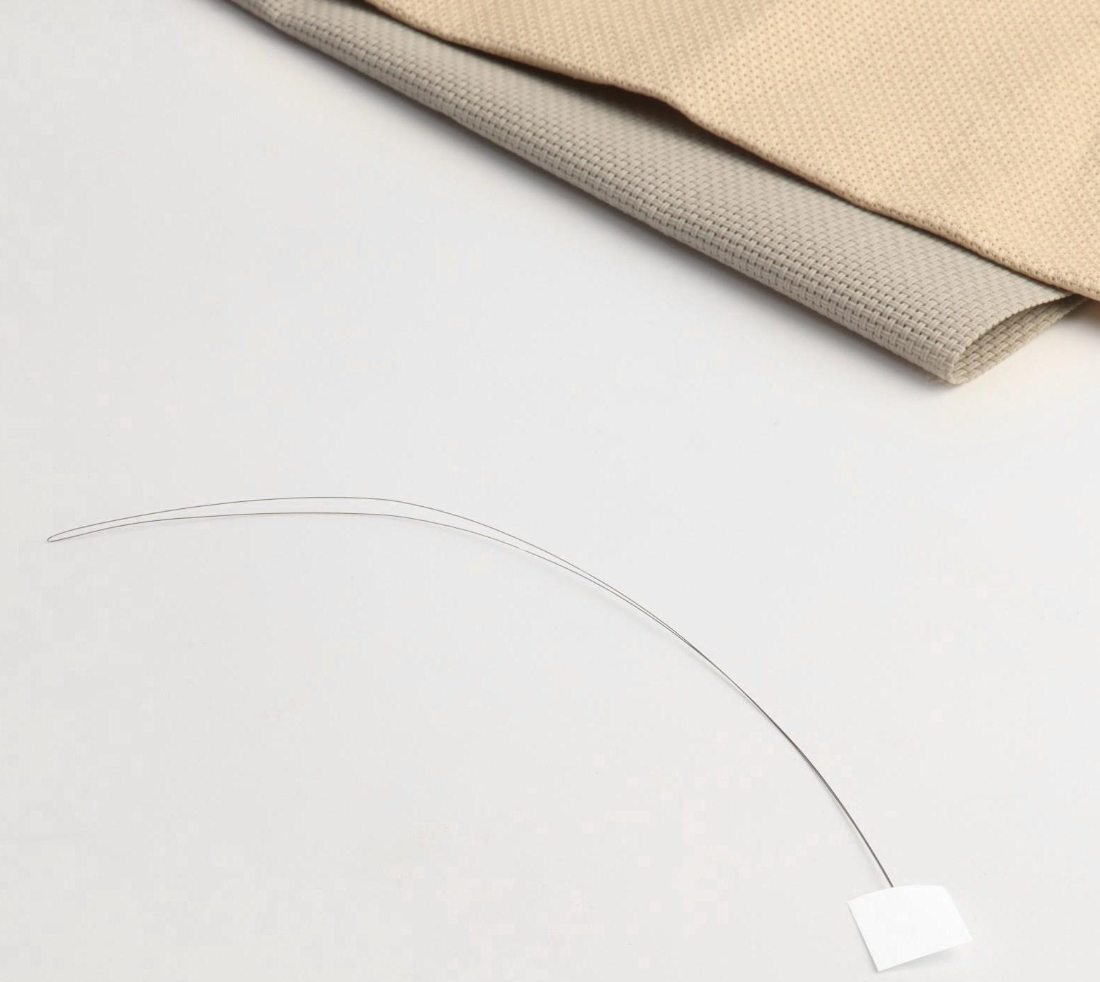 Игла для вышивания, для ковровой техники, d = 5 мм, с нитевдевателем, цвет золотой