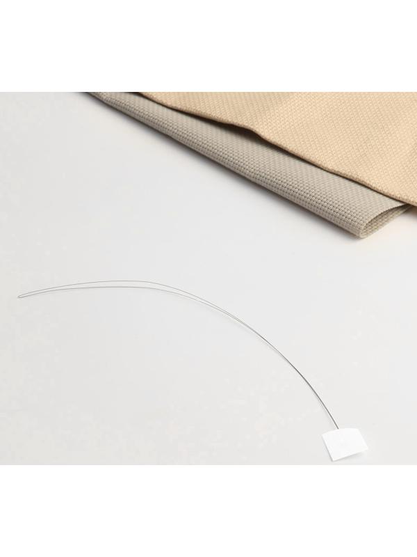 Игла для вышивания, для ковровой техники, d = 5 мм, с нитевдевателем, цвет золотой