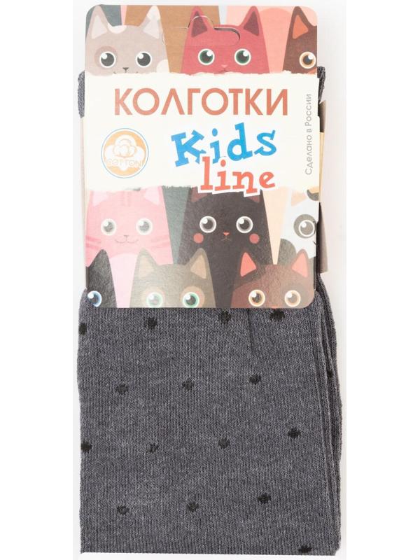 Колготки детские, цвет серый, рост 116-122 см