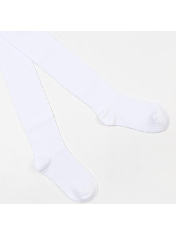 Колготки детские, цвет белый, рост 122-128 см