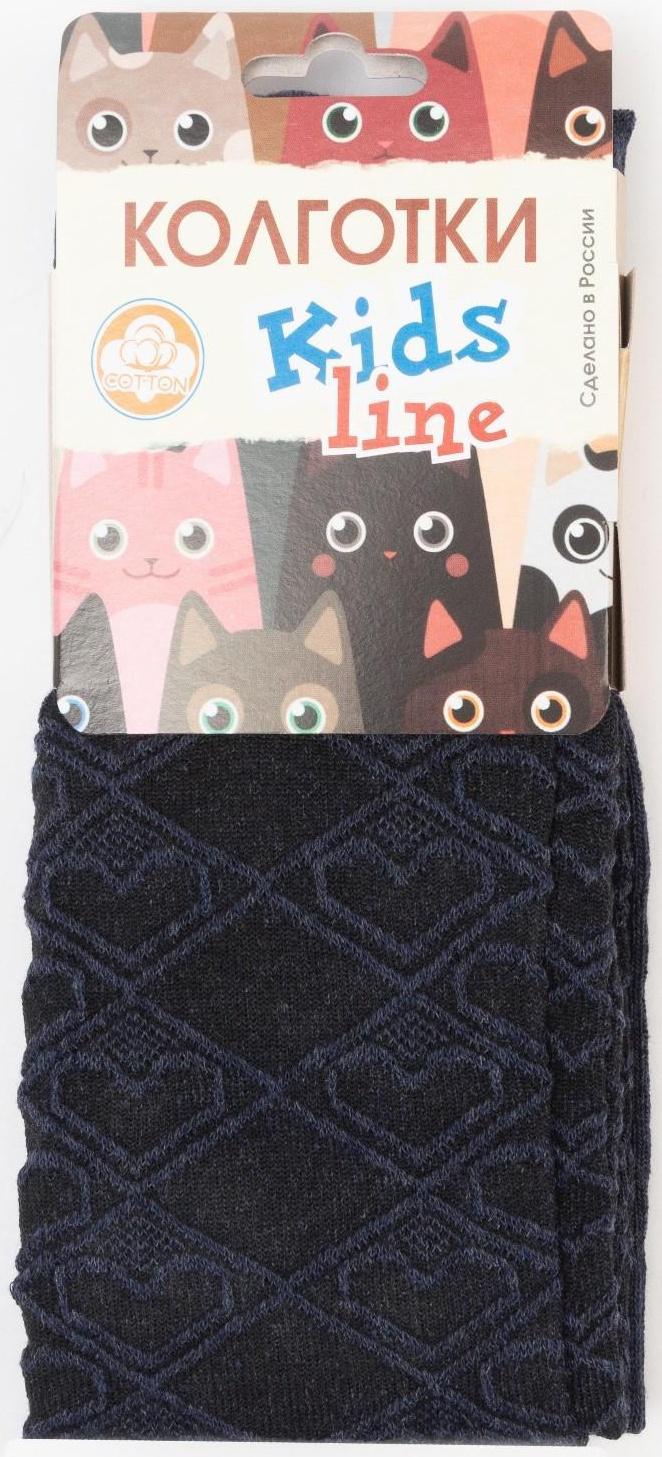 Колготки детские, цвет джинс, рост 128-134 см