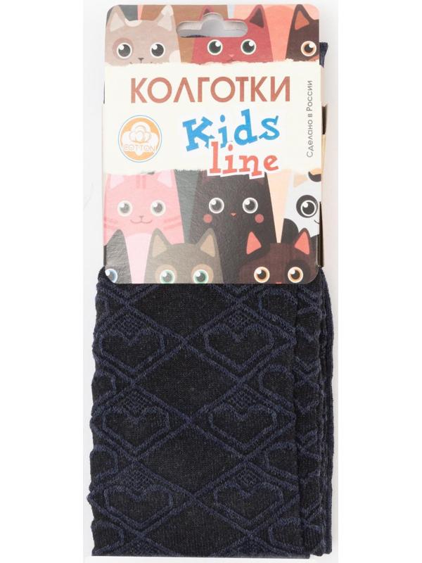 Колготки детские, цвет джинс, рост 128-134 см