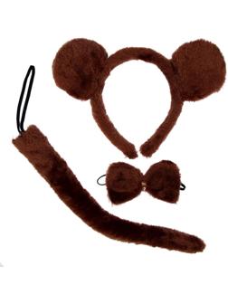 Карнавальный набор «Обезьяна», ободок, хвост, бабочка