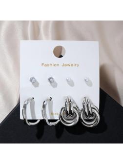 Серьги набор 4 пары 