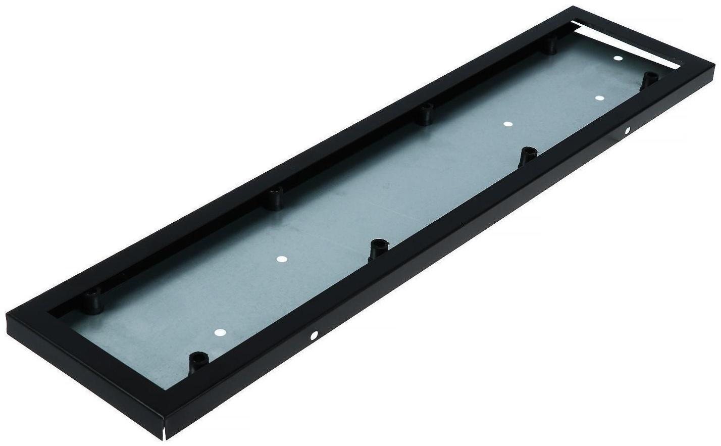 Рамка номерного знака Airline, антивандальная, металл, черная