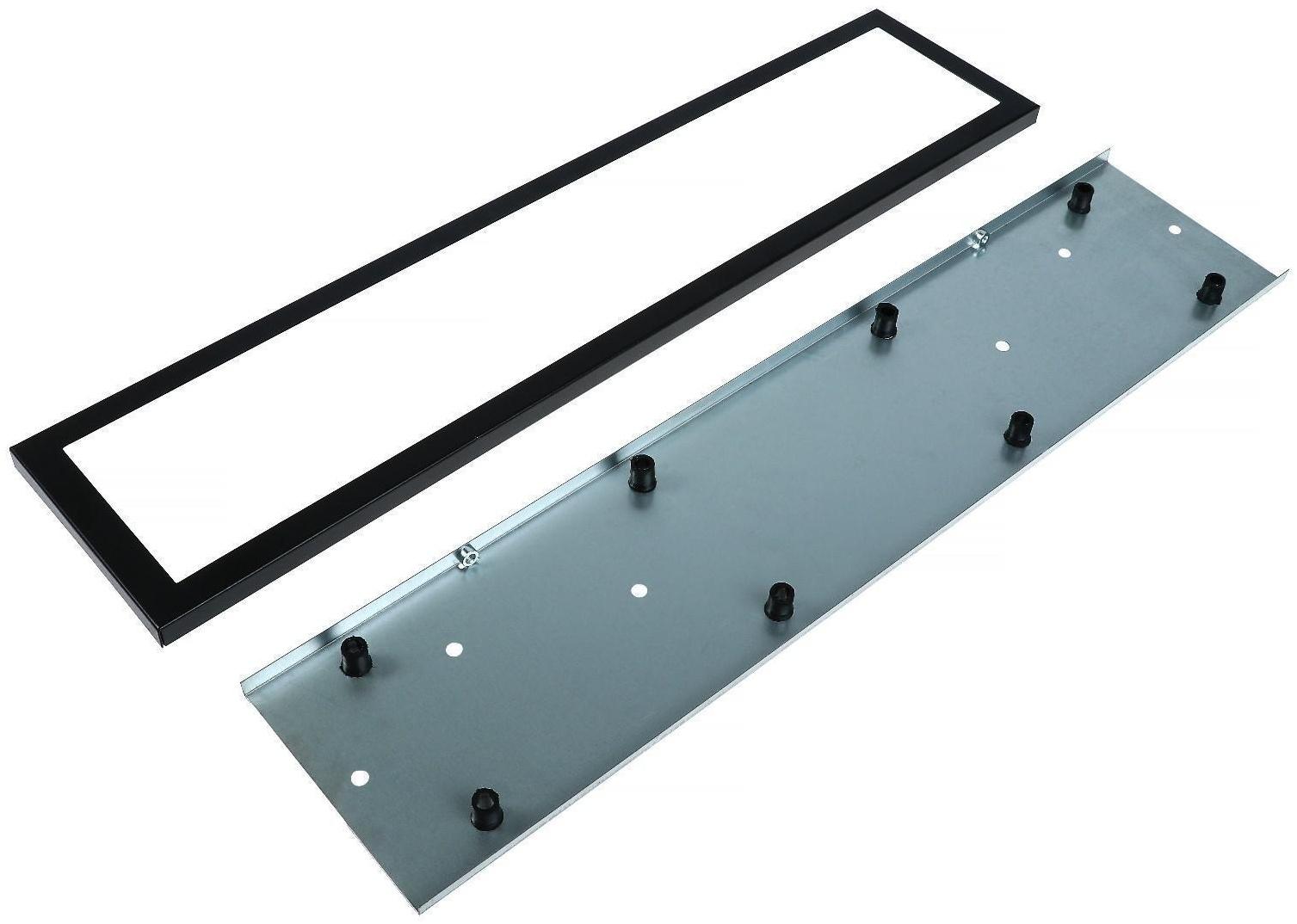 Рамка номерного знака Airline, антивандальная, металл, черная